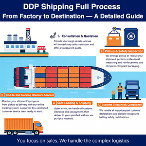 Pengiriman Baterai Lithium DDP Melalui Laut Dari Cina ke Spanyol Layanan Door-to-Door Termasuk Bea Cukai & Pajak Terbayar - Product Image 3