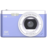Caméscope numérique professionnel 5K et appareil photo avec champ de vision de 170°, zoom optique 16x, écran IPS de 2,88 pouces, batterie rechargeable