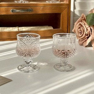 Vaso <span class=keywords><strong>de</strong></span> Tequila/Cherry Pequeño con Relieve, Vaso Vintage con Tallo, <span class=keywords><strong>Copa</strong></span> <span class=keywords><strong>de</strong></span> Agua, Venta al Por Mayor - Product Image 3