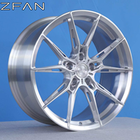 Jantes forgées OEM argentées métallisées brossées à rayons creux, personnalisables toutes tailles, expédition en masse pour le marché mondial de la pièce de rechange automobile