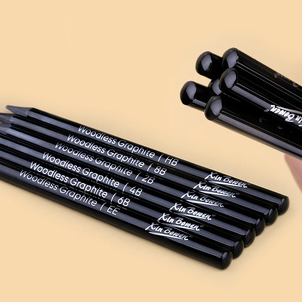 Xin Bowen 6 pezzi Set di matite in legno per schizzi professionali matita per schizzi a carbone per schizzi di pittura artistica