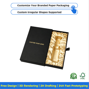 Custom Eco-Friendly Recycled Materials Gift Box Packaging Foldable <b>Square</b> Rigid Box with Custom Logo for Business & Fashion Use - Product Image 3