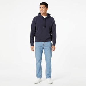 Custom Design Hoodies For <b>Men</b> Thick Pullover Style With <b>Fleece</b> Lining Comfortable Hoodie For Streetwear Winter Fit - Product Image 1