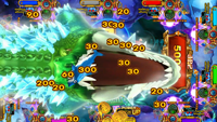 Table de jeu de pêche Lucky Train Ocean King 3, borne d'arcade à monnayeur pour 8 joueurs