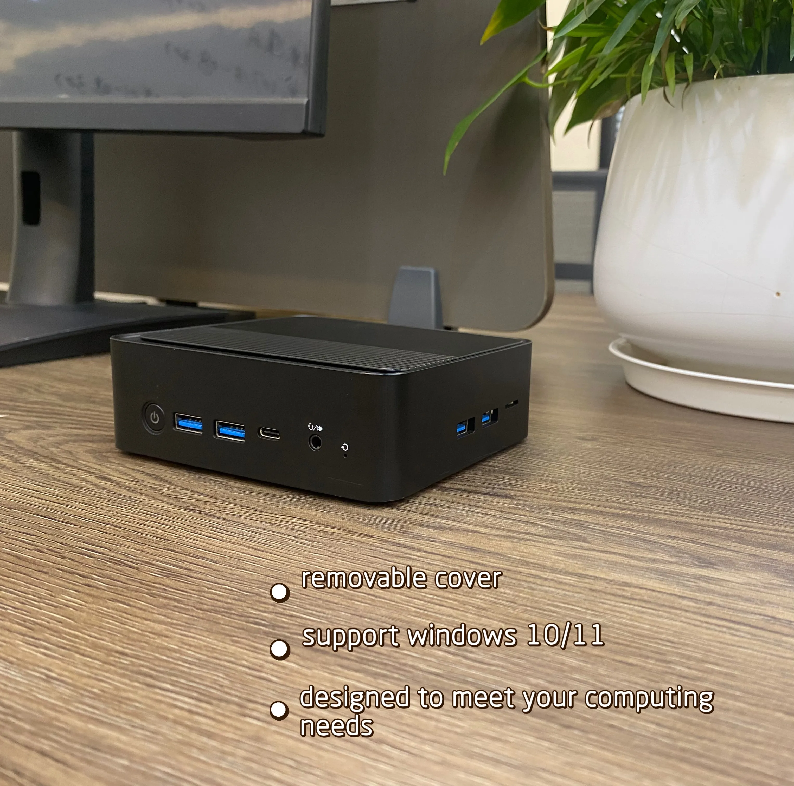 Intel Mini PC Jasper Lake N5100 processore Quad Core 2.0GHz 128GB/256GB supporto Mini PC con risoluzione 4K a triplo display per ufficio