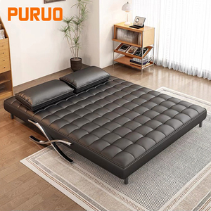 Puruo thời trang mới Bắc Âu Ý Châu Âu Ý sang trọng <span class=keywords><strong>Chester</strong></span> màu đen <span class=keywords><strong>SOFA</strong></span> PHÒNG KHÁCH gấp <span class=keywords><strong>Sofa</strong></span> giường - Product Image 5