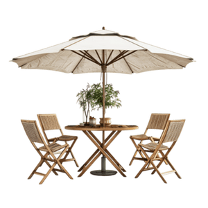 Tables et chaises d'extérieur haut de gamme toutes saisons, conçues pour les jardins, les patios, les coins de balcon et les cafés - Product Image 1