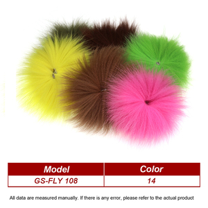 14 Couleurs - Fourrure de queue de renard arctique (Nymph Arctic Fox Polar Tail Fur) pour la fabrication de mouches artificielles (streamer, appât, saumon, steelhead) - Fibre fine - Product Image 2
