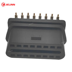 Connecteur femelle OBD 2 OBD2 OBDII avec broche plaquée or à angle droit, incurvée vers le côté étroit - Product Image 3