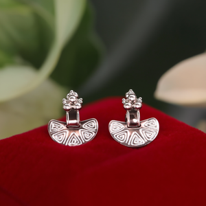 Boucles d'oreilles géométriques ethniques en acier inoxydable 316L plaqué or PVD, bijoux tendance pour femmes - Product Image 3