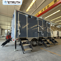 Wetruth – Nouvelle remorque de luxe mobile pour salle de bain, toilettes et douche extérieures portables pour hôtels, écoles, parcs et projets temporaires