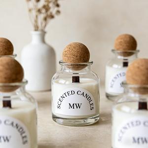 Bougie parfumée MW en verre, cire de soja, fabrication artisanale, écologique, moderne, aromathérapie florale, pour la maison, Thanksgiving, mariage - Product Image 1