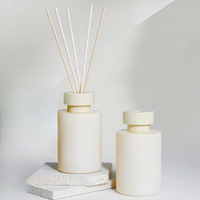 Ensemble de flacons en verre pour diffuseur de roseaux recyclables de luxe vides avec bâtonnets en rotin