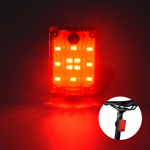 Yueli <b>Bicycle</b> Taillight Led Rechargeable Flash <b>Light</b> With Mounting Bracket And Usb Cable For Road Mountain Bike - Product Image 2