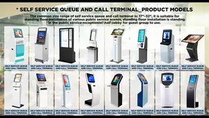 17 Inches Self Service Kiosk Touch Screen Uk Self Service Kiosk With 60MM\80MM Thermal Ticket Printer Self Service Kiosk