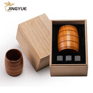 Bicchiere da whisky <span class=keywords><strong>in</strong></span> legno carbonizzato a forma di botte retrò per home bar, con pietre, <span class=keywords><strong>in</strong></span> confezione regalo, per birra, <span class=keywords><strong>caffè</strong></span>, tè - Product Image 1