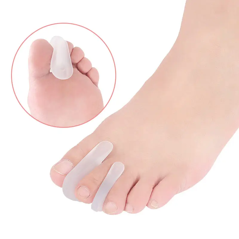 발가락 hallux valgus 보조기 발가락 겹침 분리기 부드럽고 편안한 작은 발가락 보조기