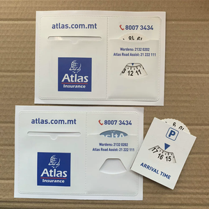 Porta Cartellino di Parcheggio Personalizzato in Plastica Adesiva <span class=keywords><strong>Malta</strong></span> con Disco di Parcheggio in Carta e Timer - Product Image 6