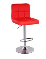 Tabouret pivotant, siège en cuir Pu, avec cadre métallique, matériel de salon, nouveau, à la mode,