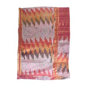 Wholesale Vintage Gudri Kantha <b>Throws</b> Reversible Recycle Blankets <b>Indian</b> Reversible Hand Stitched Heavy <b>Throw</b> Old Sari Blanket - Product Image 1