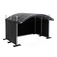 Estructura de Techo Arqueada para Eventos, Tipo Eurotruss, de Aleación de Aluminio, con Cubierta, Alta Capacidad de Carga, Instalación Rápida, Portátil, Certificación TUV, para Música