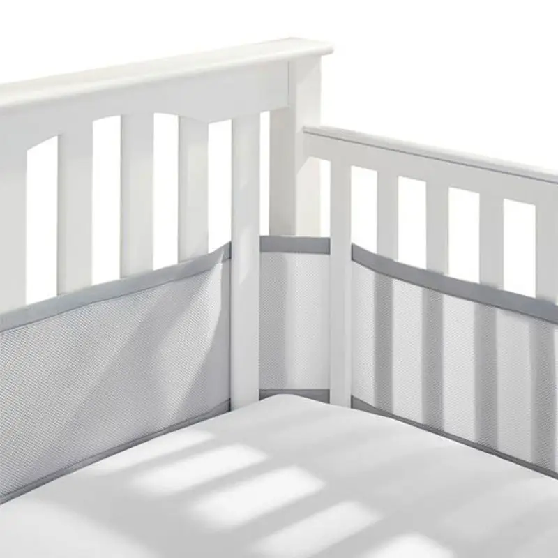 INS 뜨거운 판매 3D 메쉬 통기성 유아용 침대 패딩 아기 범퍼 패드 아기 유아용 침대