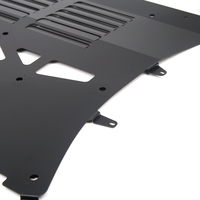 JUXING pour Toyota Supra A90 2015-2016, protection du moteur en aluminium, refroidisseur d'huile, plaque de protection inférieure, panneau de protection inférieur, noir