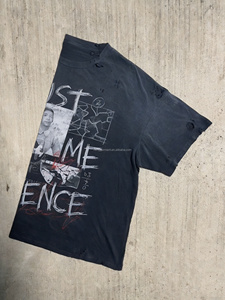 HG Short en molleton français 180g pour homme, coupe ample, léger, style streetwear, 100% coton, effet délavé vintage, avec logo personnalisé imprimé - Product Image 2