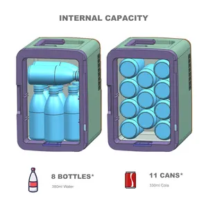 Großhandel Hot 10L/15L DC 12 V 12 Volt AC 110V 230V Kleiner Kühlschrank Benutzer definierte 10 Liter Hotel Mini Bar Kühlschrank