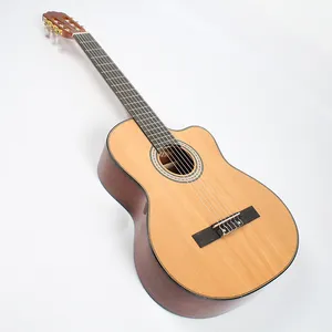 Chitarra classica elettrica acustica professionale solida fatta a mano personalizzata made in china