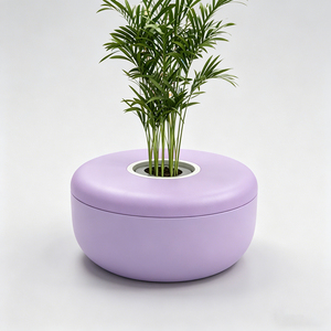 Custom FRP Tree Planter <b>Bench</b> Modern Outdoor Furnishings Combined Planter Seating for Industrial Park Rest Areas - Product Image 1