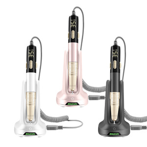 Machine à ongles portable USB 35000 tr/min, grande capacité, rechargeable, pour le retrait du gel, ensemble de meuleuse électrique pour manucure - Product Image 1