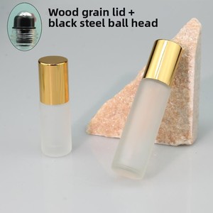 Botella Rellenable de Vidrio Esmerilado <span class=keywords><strong>XS</strong></span> de 5ml/10ml con Tapa de Madera, para <span class=keywords><strong>Perfume</strong></span>, Aceite Esencial, Serigrafía, Sin Difusor de Varillas - Product Image 6