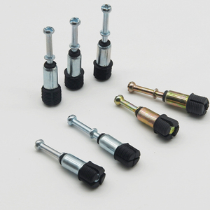 Iron Three-in-One Connecting <b>Rod</b> Wardrobe Cabinets Quick-Assembly <b>Plastic</b> <b>Rods</b> Self-Tapping Furniture; Two-in-One Self-Tapping - Product Image 2