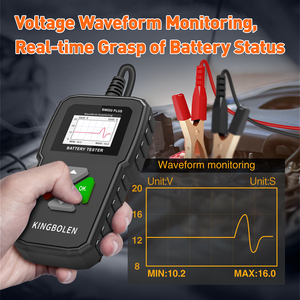 Kingbolen BM550 PLUS Probador de Baterías de Coche 6V 12V 24V, Analizador Interno de Motor AC de 100-2000 Voltios y 2Ah-220Ah, BM550 PLUS - Product Image 2