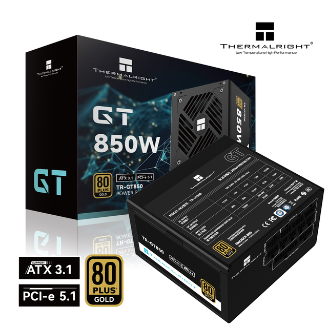 Thermalright 850W 850 W Gaming Computer Atx 3.1 Pc Power Supplies 80PLUS Gold for CPU GPU HDD High Power Supply