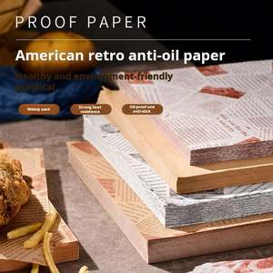 Papel para Envolver Hamburguesas de Grado Alimenticio con Logotipo Personalizado Directamente de Fábrica, Papel para Hornear Antigrasa y Papel para Hamburguesas al por Mayor - Product Image 2