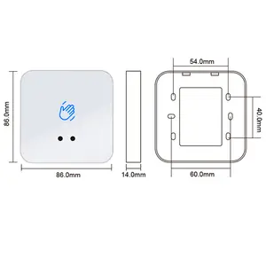 Access control surface mount infrared sensor no touch exit switch touchless button