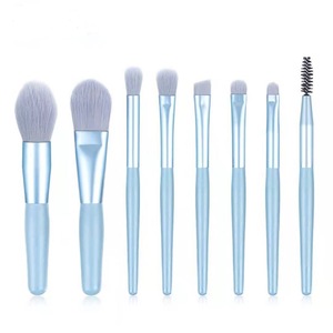 <span class=keywords><strong>Brochas</strong></span> De Maquillaje De Bambú Natural Kabuki con logotipo personalizado de China, juego De <span class=keywords><strong>brochas</strong></span> De Maquillaje con mango De bambú Natural con bolsa, 8 Uds. - Product Image 6