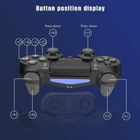 Accessoire de bouton arrière DualShock 4 pour manette Playstation 4, adaptateur de manette Strike Pack, MODS/pagaies, accessoires de jeu