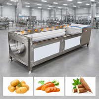 Machine à éplucher les pommes de terre automatique, machine à laver les légumes et les fruits, éplucheuse à pommes de terre