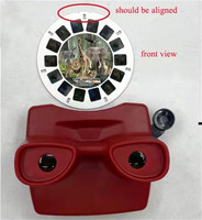 Vente chaude 3D Image Viewer Personnalisé Bobines Jouet Éducatif Télescope Forme Aventure Jouets Photo Viewer pour Enfants