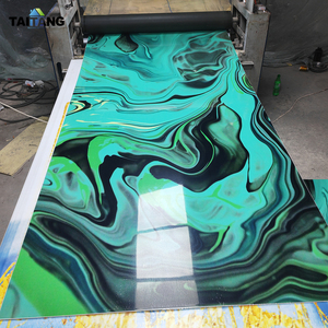 Panel de pared de mármol Guangzhou <span class=keywords><strong>Efecto</strong></span> de mármol Laminas 3D Para pared 4 pies de ancho X 9 pies de alto - Product Image 6