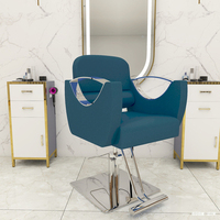 Fauteuil de Barbier Inclinable Hydraulique Nouveauté Design Vintage pour Salon de Coiffure et Esthétique