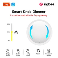SLS Zigbee 3.0 – Bouton intelligent rotatif sans fil pour scènes et variateur de lumière, compatible Tuya Smart Life, alimenté par pile CR2450, passerelle incluse