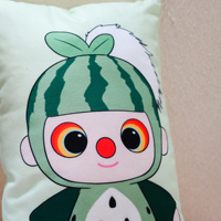 Peluches personnalisées OEM sur mesure, coussin en peluche doux et câlin, figurine de dessin animé pour chambre d'enfant, cadeau de Noël, échantillon rapide