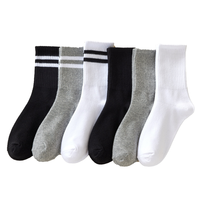 Chaussettes de sport personnalisées en jacquard avec logo, chaussettes tricotées mi-mollet, chaussettes personnalisées avec logo