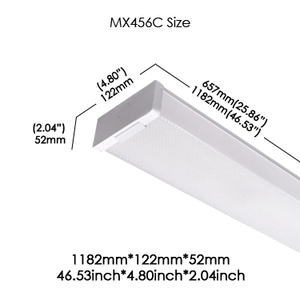 Luminaire linéaire LED encastré pour plafond, 4 pieds, 40 W, à liaison libre, pour décoration - Product Image 3