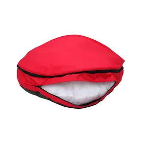 875 Non Slip Grip Bottom Puppy Cave Bed Pet Christmas Gift Sherpa Fleece Lining Winter Warm Bed for Puppy
