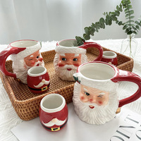 Tasse à café en céramique Cchristmasta tasses pour enfants ensembles de vaisselle fête nordique blanc céramique Sauce plat mignon lapin ensemble en céramique